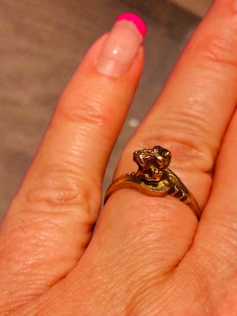 Solid Gold 10K Nugget ring